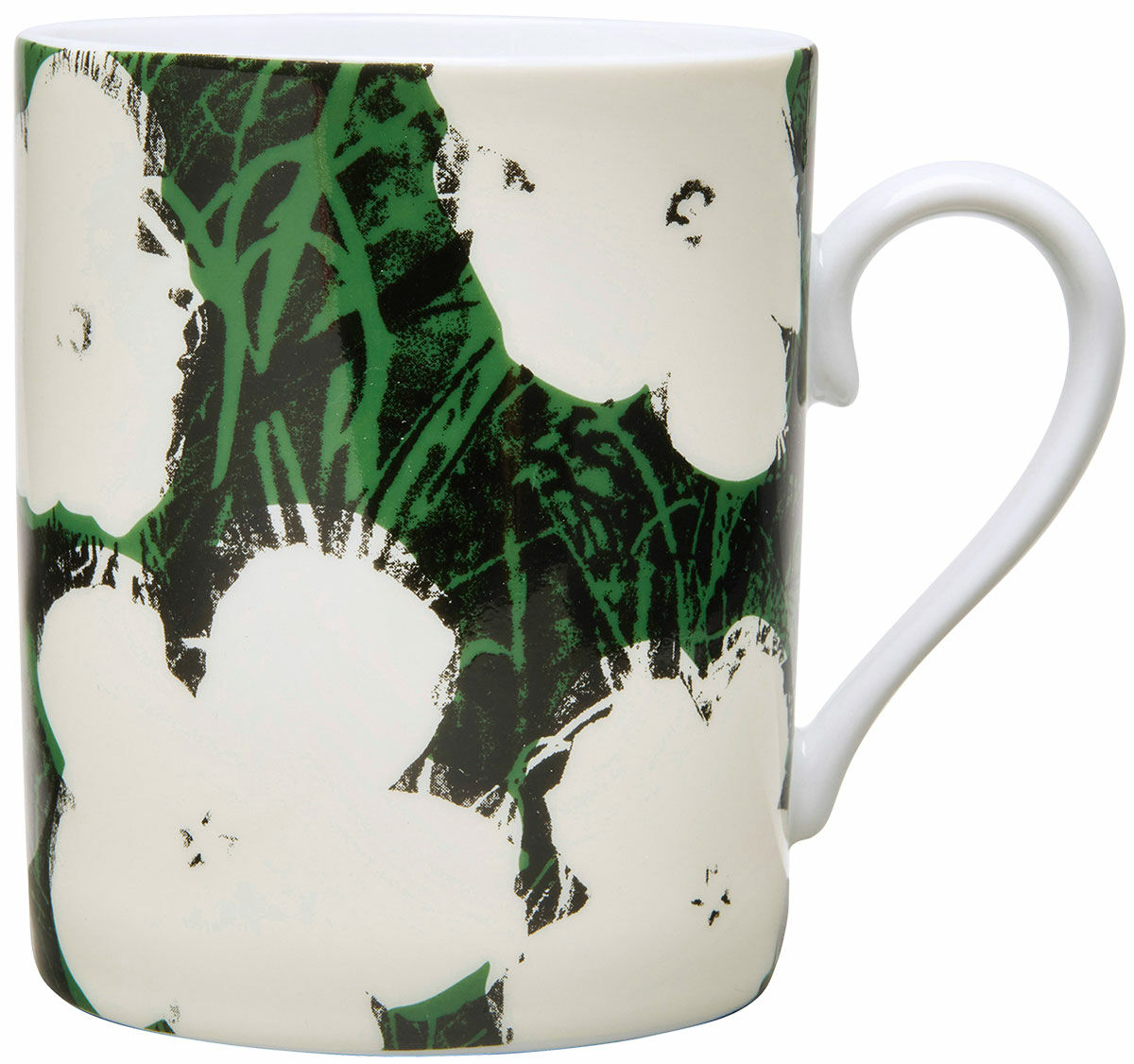 Mug "White Flower", Porzellan von Andy Warhol