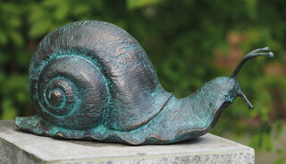 Gartenskulptur "Weinbergschnecke", Bronze